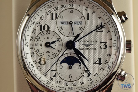 Longines Master Collection Moon Phase: Unboxing Review [L2.673.4.78.3] Dial close up