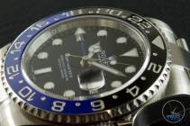 Review of the Rolex GMT Master II [116710BLNR] aka ‘The Batman’ Dial and bezel close up