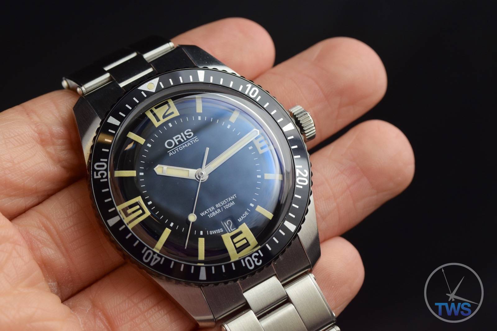 Oris Plongée Aquis Date Caliber 400 watch blue steel bracelet 43,5 mm