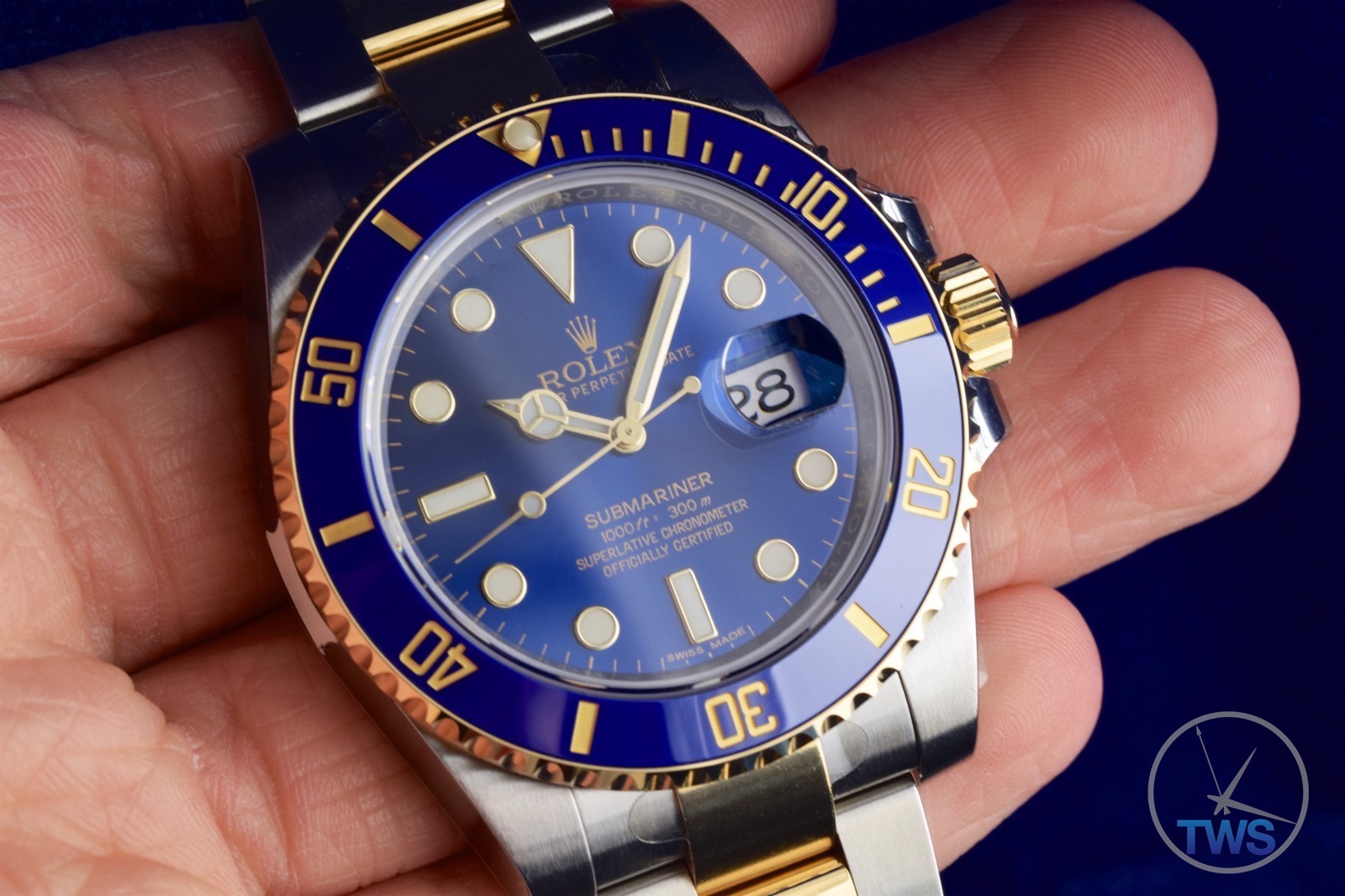 rolex submariner blue gold review