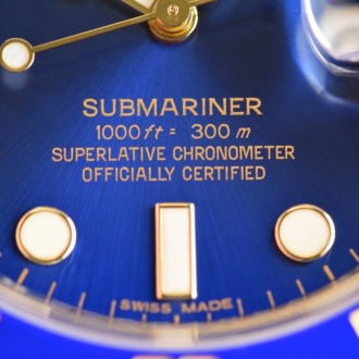 Electric blue sunburst dial of Rolex Submariner Date: Hands-On Review [116613LB]