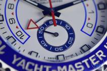 Continuous running seconds, sub-dial closeup, Rolex Yachtmaster II- Hands-On Review [116680]